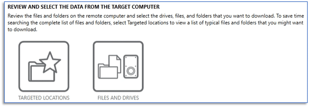 A screenshot of the typical collection process of an endpoint in Magnet AXIOM Cyber.