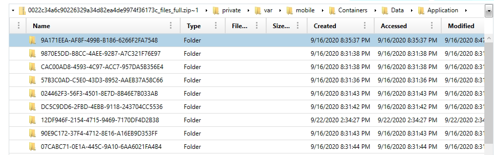 /private/var/mobile/Containers/Data/Application